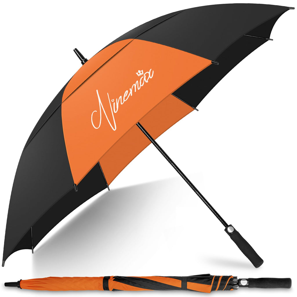 NINEMAX Large Golf Umbrella Windproof Strong 54/62/68 Inch,Extra Big Golf Umbrellas Automatic Open Double Canopy for Gents Women