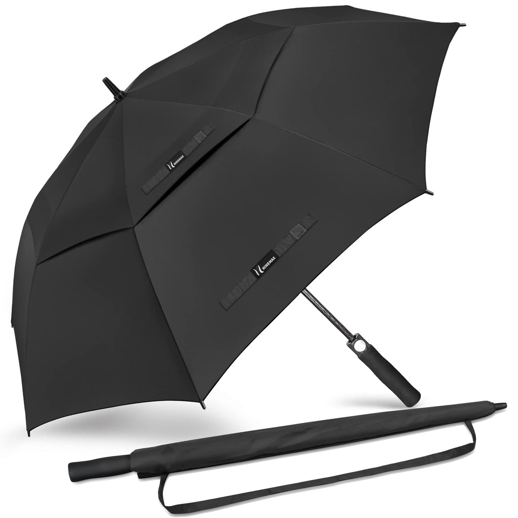 NINEMAX Large Golf Umbrella Windproof Strong 54/62/68 Inch,Extra Big Golf Umbrellas Automatic Open Double Canopy for Gents Women