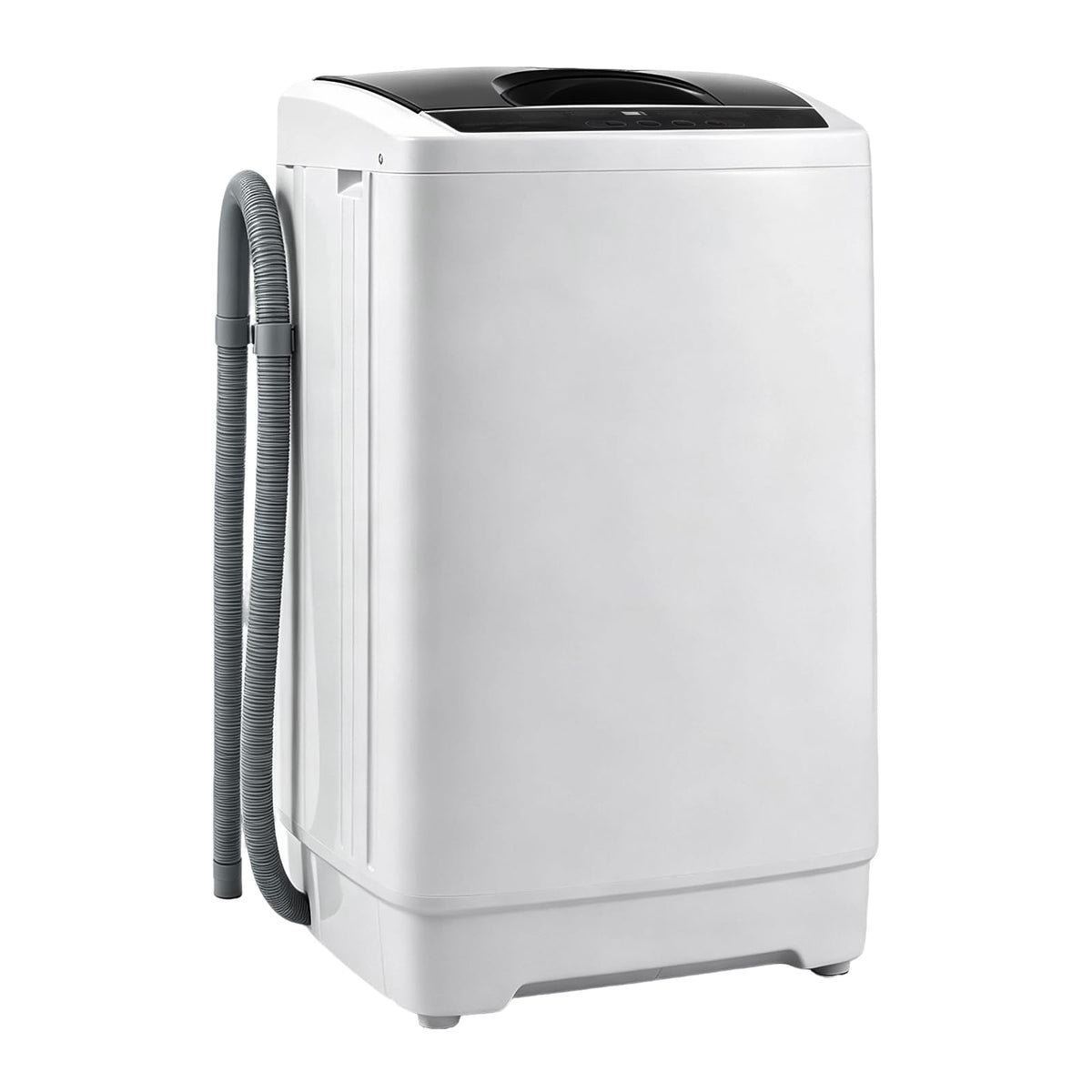 COSTWAY 8.8LBS Portable Washing Machine, Full-Automatic w/Drain Pump, White