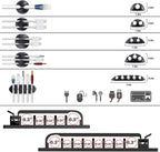 N NOROCME 192 PCS Cable Management Kit 4 Wire Organizer Sleeve