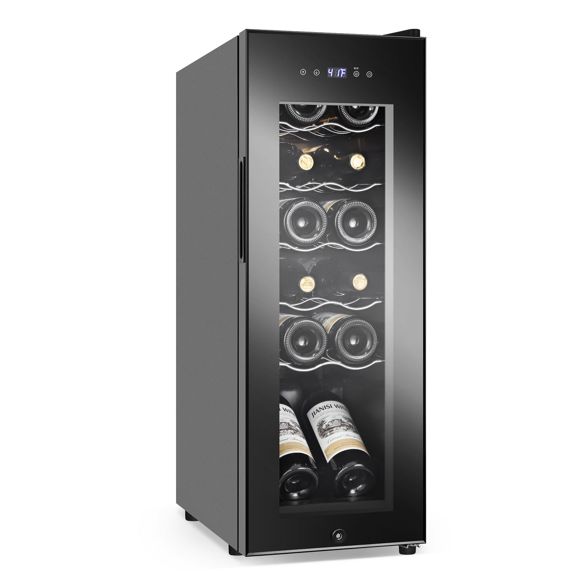 Commercial Cake Display Refrigerator, 78L Countertop Glass Cooler with LED Light, 32-53.6°F Digital Thermostat, Frost-Free Pastry Showcase for 11" Cake, Tempered Glass & Rear Door for Bakery/Cafe/Home