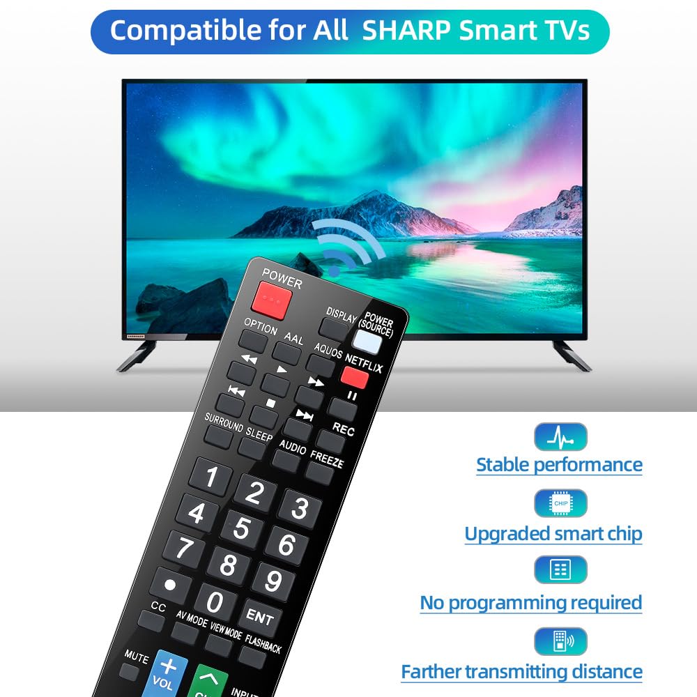 for Samsung-Smart-TV-Remote-Replacement, Universal for All Samsung TVs (BN59-01315A)