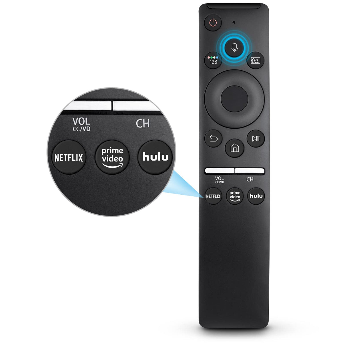 (2 Pack) Cover for Samsung Remote Silicone Protective Case Compatible with Samsung TV Remote Control Cover BN59 Series Glow in The Dark Remote Skin Sleeve