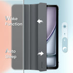 JETech Case for iPad Air 11" M4/M3/M2 & iPad Air 5/4 10.9", Black