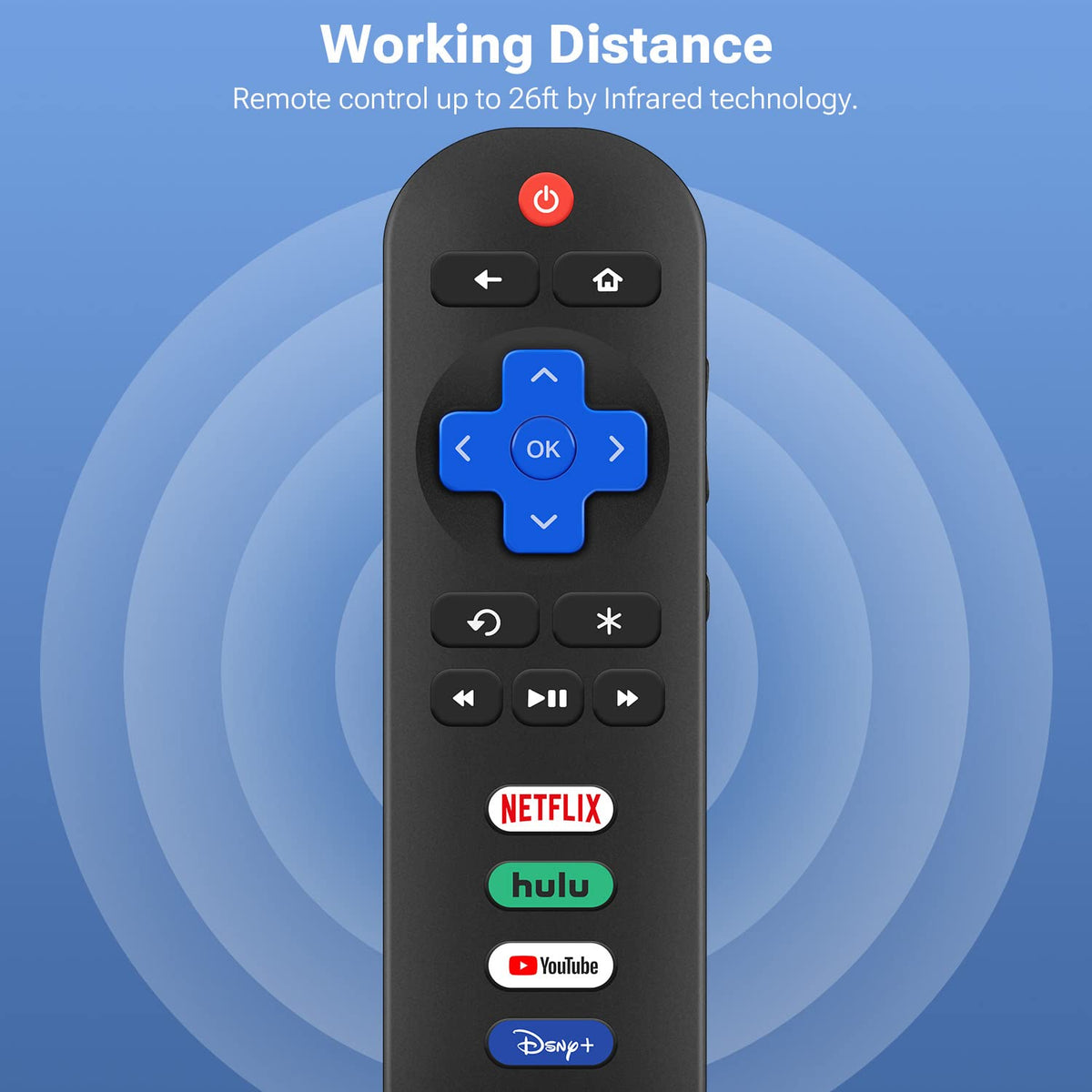 Universal Remote for All Samsung TV Remote, Replacement Compatible with All Samsung LED, LCD, QLED, HDTV, 3D Series Smart TVs (BN59-01259B)
