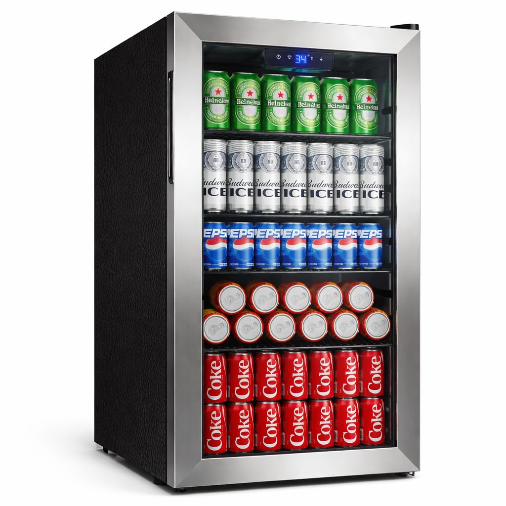 Beverage Refrigerator, 2.47 Cu.Ft Mini Fridge Beverage Cooler