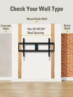 Mounting Dream Tilting TV Wall Mount for Most 37-90 Inch TVs up to 132lbs
