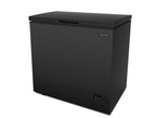 FRIGIDAIRE EFRF5003-BLACK Chest Deep Freezer-Garage-Ready, 5.0 Cu. Ft. Capacity, Black-Adjustable Thermostat-Removable Vinyl Coated Wire Basket-Easy Defrost Drain