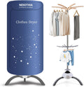Portable Clothes Dryer, 900W Fast Drying & Large Load Capacity Blue