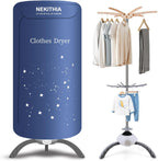 Portable Clothes Dryer, 900W Fast Drying & Large Load Capacity Blue