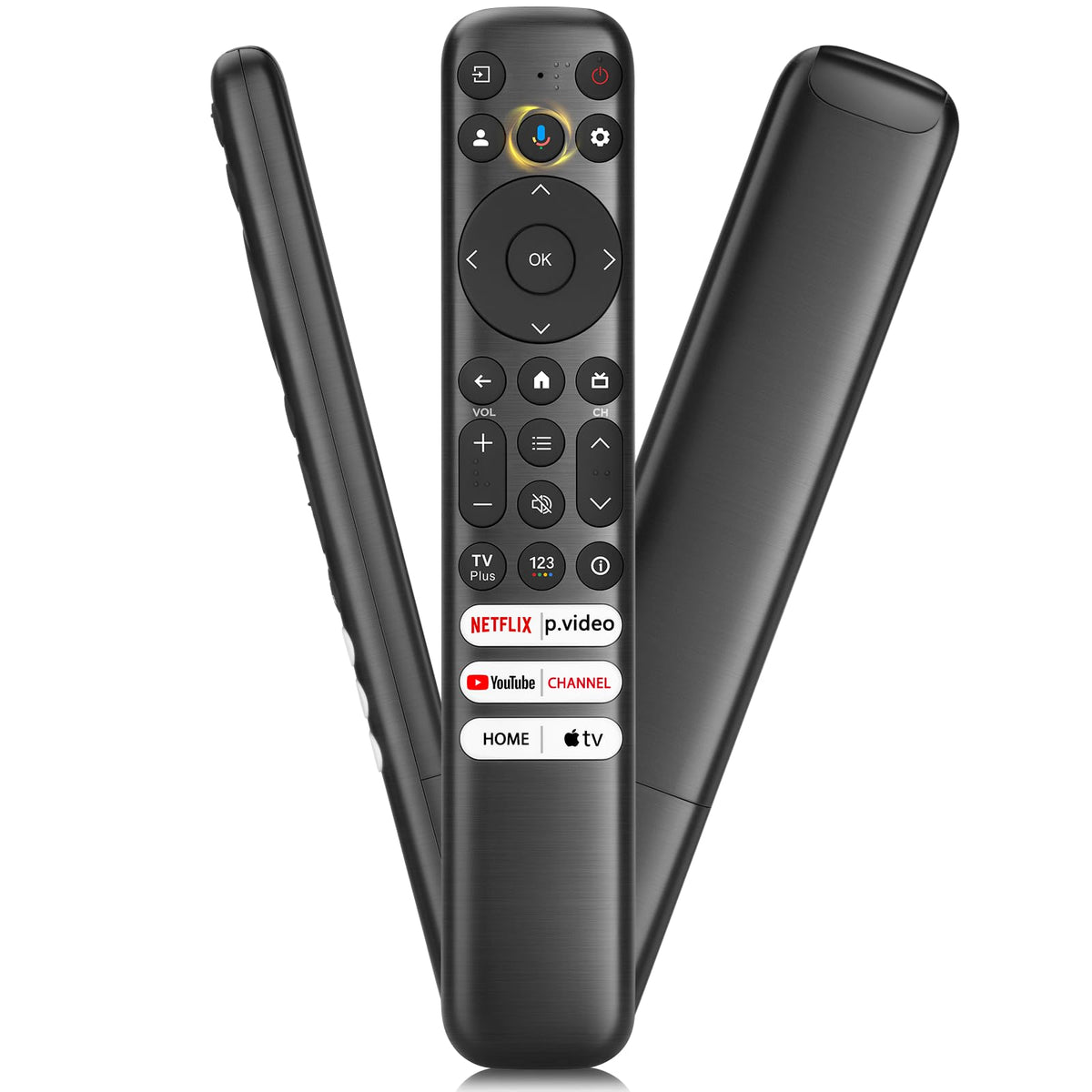 【2-Pack】 for Roku TV Remote,Replacement for TCL,ONN, Hisense Roku TVs