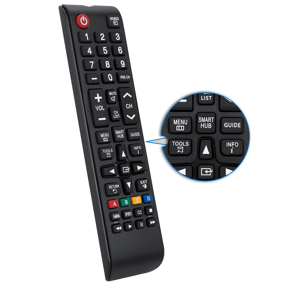【2-Pack】 for Roku TV Remote,Replacement for TCL,ONN, Hisense Roku TVs