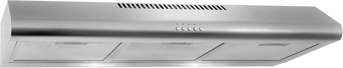 36 in. Delta Coll Ducted Under Cabinet Range Hood, Mesh Filters, Stainless
