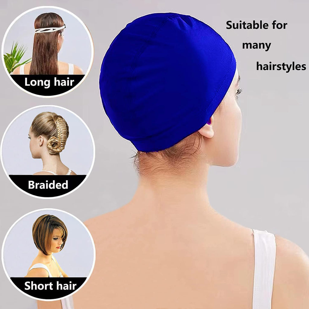 2 Swimming Caps for Kids Girls Boys Adult Light Swimming Cap Swim Hats Kid