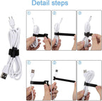 Nettbe 60 PCS 6 Inch Adjustable Cable Ties, Reusable Cord Management Straps
