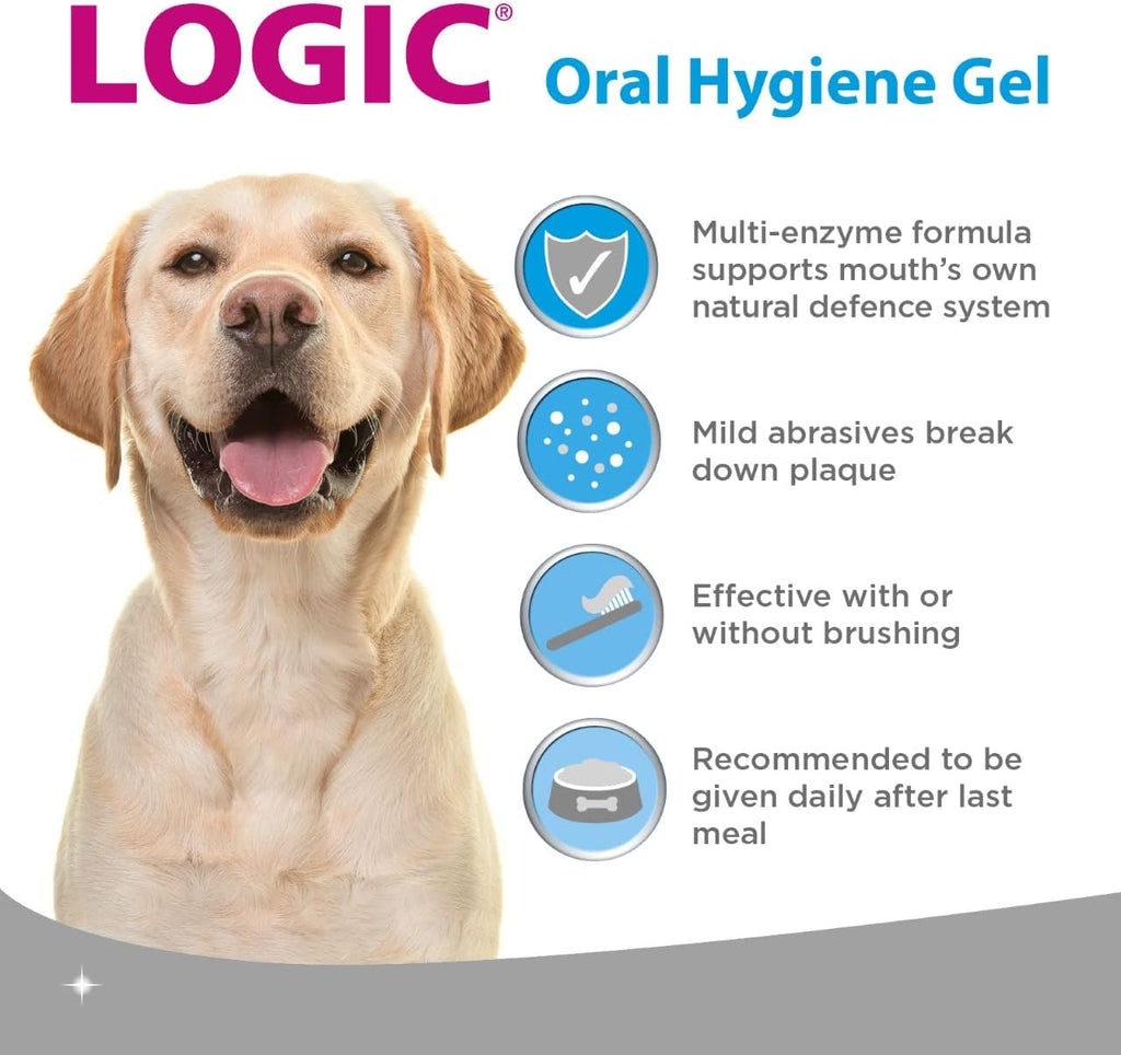 Logic Oral Hygiene Gel For Dogs & Cats, Cat Toothbrush And Paste, Logic Toothpaste For Dogs 70g