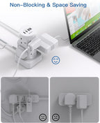 Tower Extension Lead with USB Slots, 8 Way Multi Plug Extension Tower &4USB