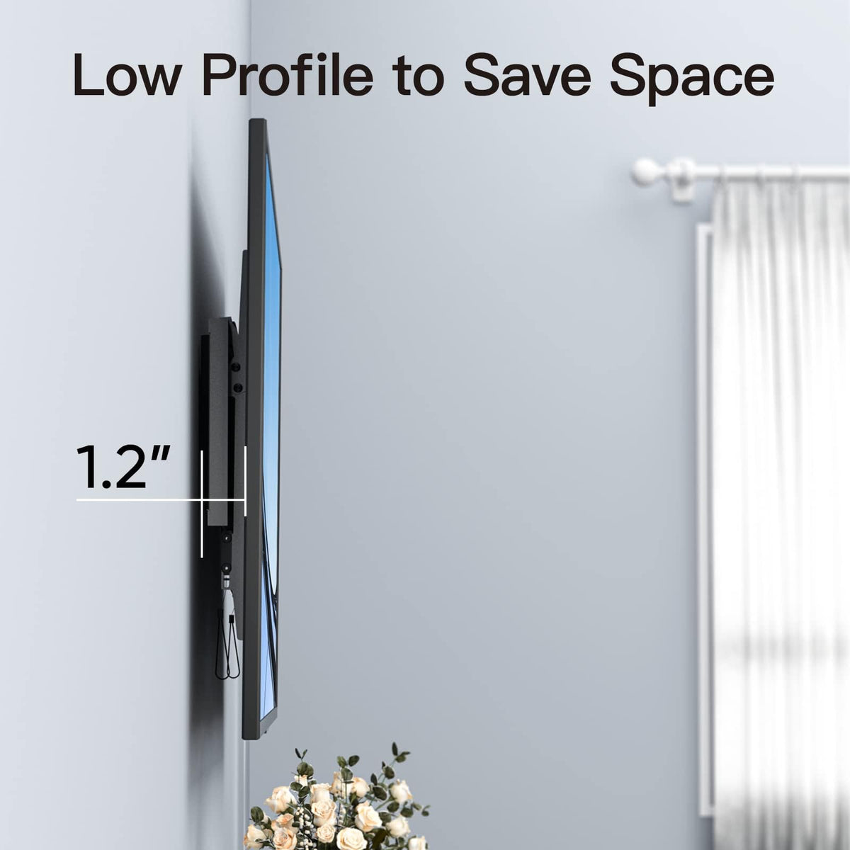 PERLESMITH Tilting TV Wall Mount for 23–60 inch TVs up to 115 lbs