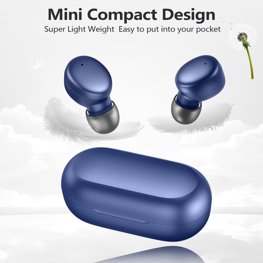 MOZOTER Mini Wireless Earbuds Bluetooth 5.3 in Ear Headphones Headsets