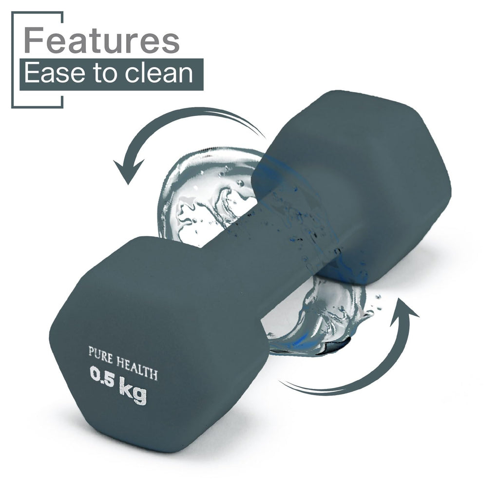Neoprene Dumbbell Hand Weights Pair Home Exercise for Women Men Arm Pilates Dumbbells in 1kg 1.5kg 2kg 3kg 4kg 5kg 8kg 10kg Set