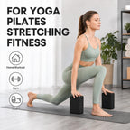 EXERZ Yoga Blocks 2pcs Gym Bricks -Comfortable Fitness Yoga Bricks, Anti-Slip, Lightweight and Travel Friendly Pilates Practice