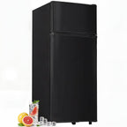 Manastin 4.5cf Mini Fridge for Dorm/Office Quiet 2-Door Adjustable