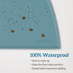 OHMO Silicone Cat Food Mat for Food&Water Bowls, 46x25cm, Honey