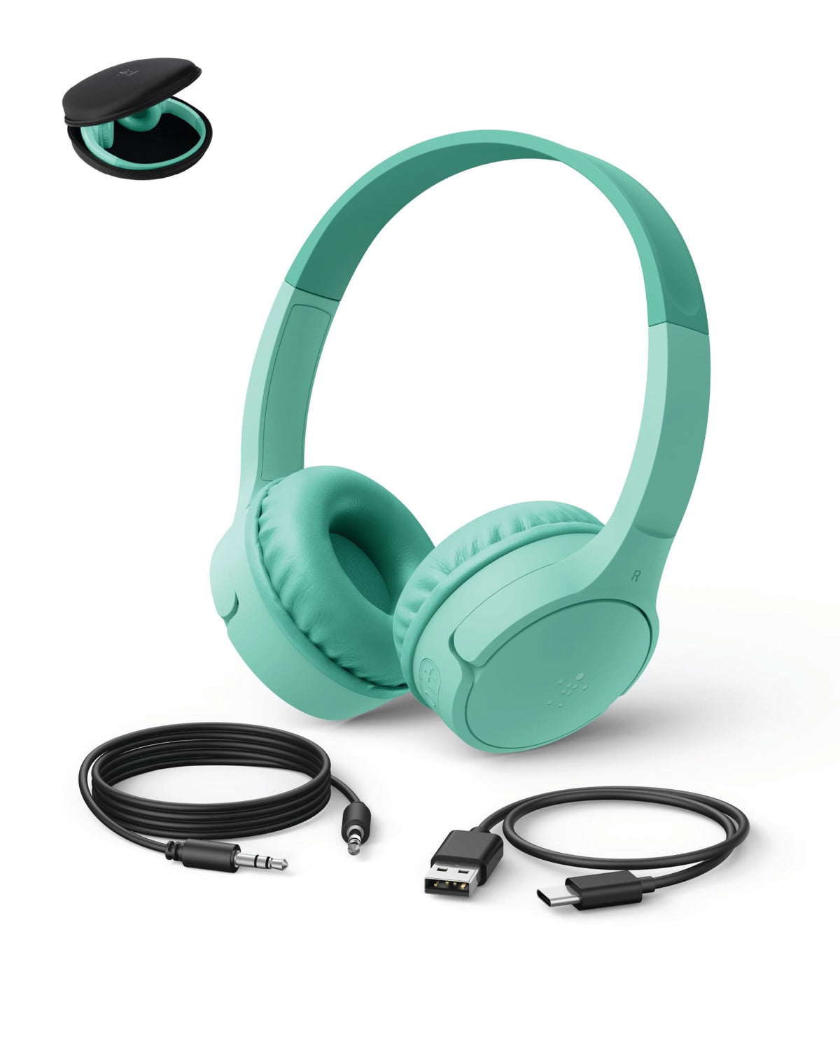 Belkin SoundForm Mini Kids Headphones, Wireless & Wired, 30H Playtime, Case