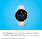 Garmin vívoactive® 5, Health & Fitness GPS Smartwatch, 42mm, Ivory