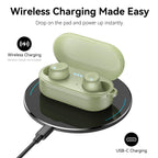 TOZO T10 Wireless Earbuds Powerful Bass Stereo Wireless Charging, APP, IPX8