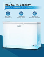 BLACK+DECKER 2.0 Cu. Ft. Compact Chest Freezer, BCFK206, White