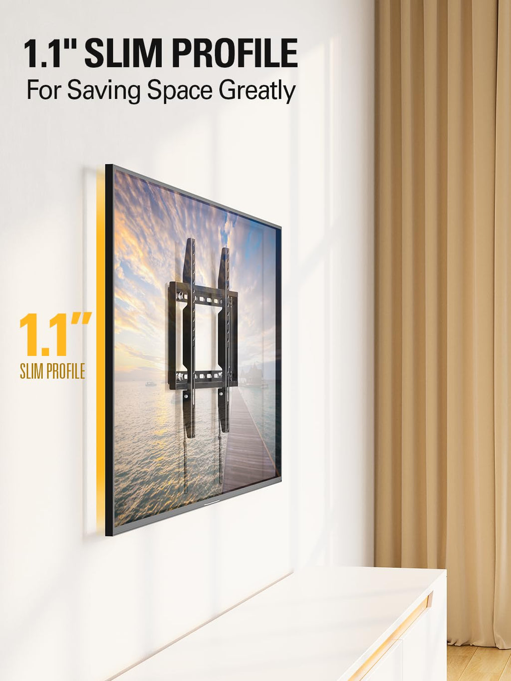 Mounting Dream Fixed TV Wall Mount Bracket for Most 17-42'' Flat Screen TV