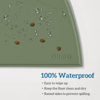 OHMO Silicone Cat Food Mat for Food&Water Bowls, 46x25cm, Honey