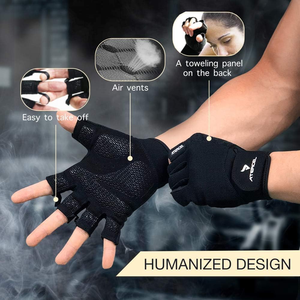 ATERCEL Weight Lifting Gloves, Gym Gloves Men Women