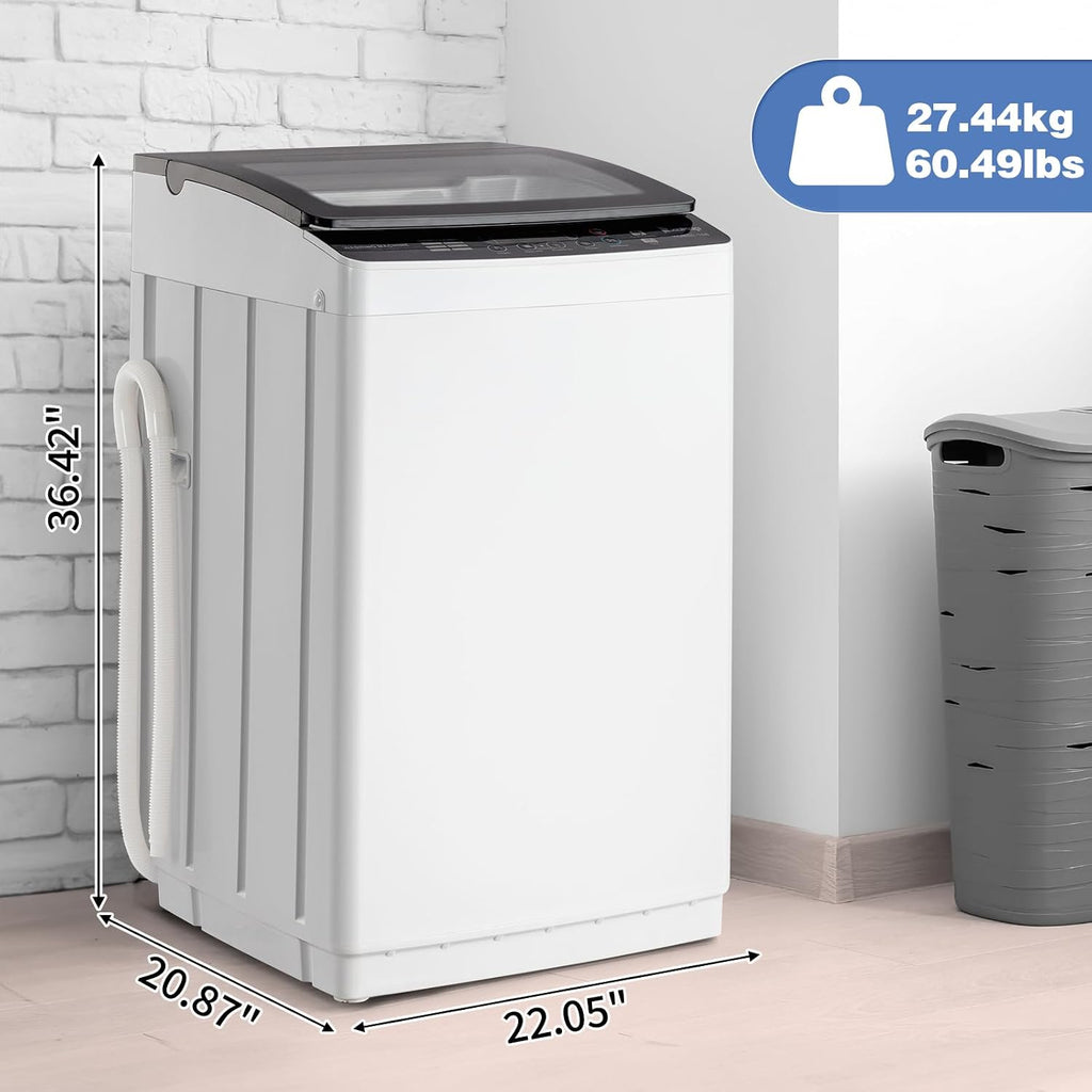 Winado 15.6LBS Full Automatic Portable Washing Machine with Drain Pump