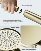 Cobbe Hard Water Filter Shower Head with 1.5m Hose and Holder