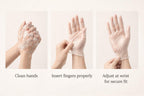 1ABOVE 100 Clear Vinyl Disposable Gloves Small, Powder-Free Latex-Free Ambidextrous Gloves for Food Handling Except Fatty Foods, Cleaning, Hairdressing, Beauty & Everyday Tasks