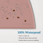 OHMO Silicone Cat Food Mat for Food&Water Bowls, 46x25cm, Honey