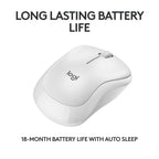 Logitech M240 Silent Bluetooth Mouse, Wireless, Compact