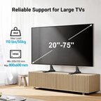 PERLESMITH Universal TV Stand Legs for 20–75 Inch TVs up to 110 lbs