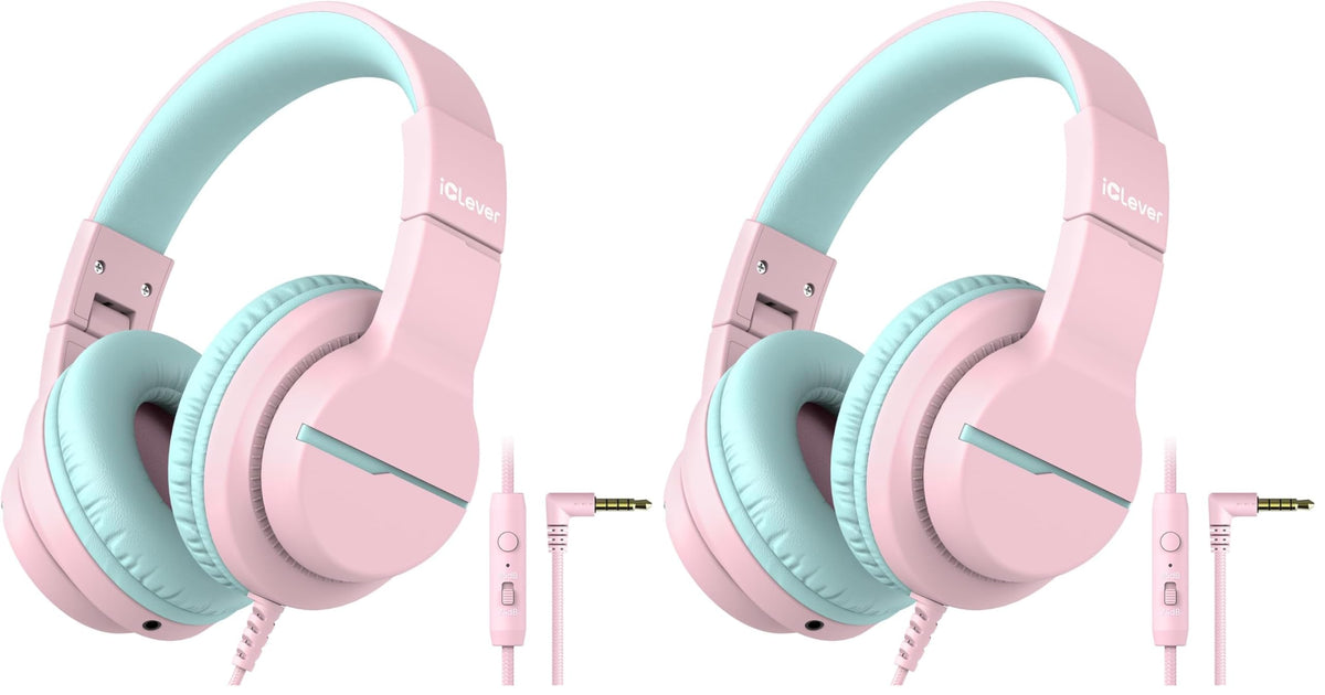 iClever HS19 Kids Headphones with Cord, Toddler Headphones for Boys Girls