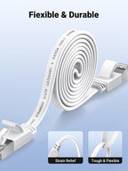 UGREEN Ethernet Cable 10M, Flat RJ45 LAN Gigabit Cat 6 Internet Cable