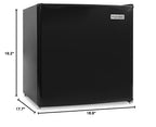 Igloo 2.6 Cu.Ft Mini Fridge with Freezer- Single Door Compact Refrigerator with Glass Shelves for Homes, Dorms & Offices- Keep Snacks, Drinks & Frozen Foods Cool with Temperature Control Fridge- White