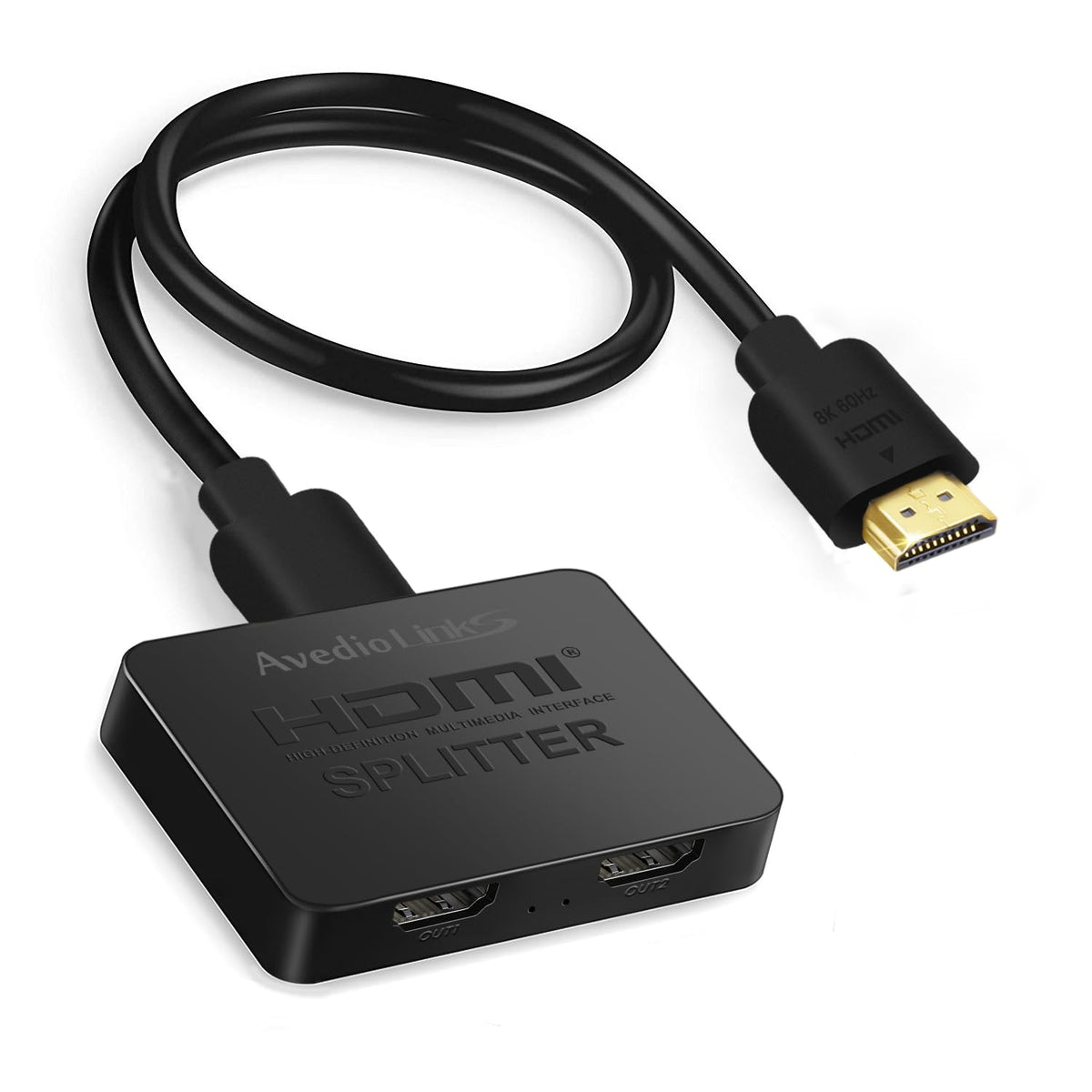avedio links 4K@60Hz HDMI Splitter 1 in 2 out, Mirror Same Screen Only