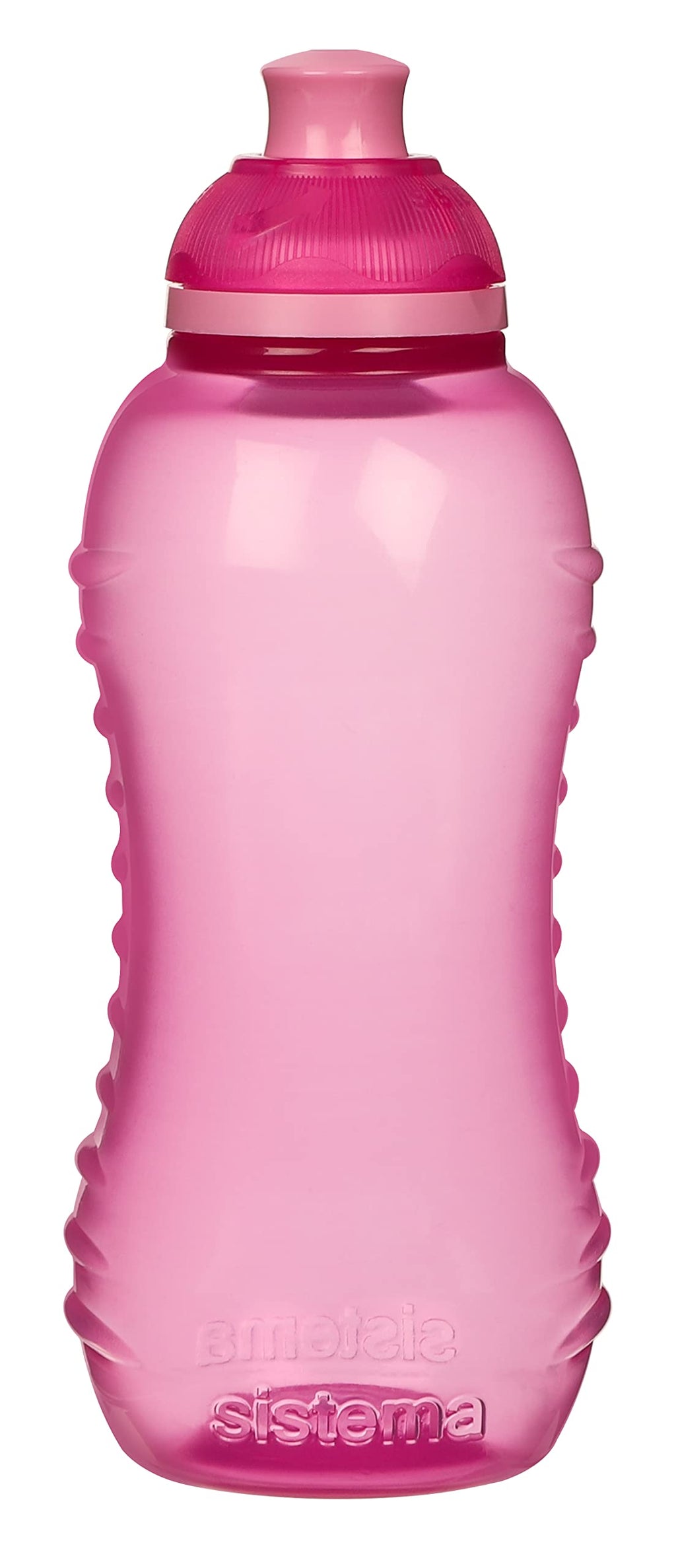 Sistema Squeeze Twist 'n' Sip Sports Water Bottles | 460 ml | Leakproof Kids Water Bottles | BPA-Free | Blue | 4 Count