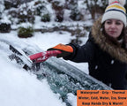 Winter Work Gloves Thermal Fleece Liner Waterproof Coating Superior Grip for Cold Weather Car Washing Gardening Fishing Multipurpose