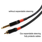 100ft - 1/2 inch PET Expandable Braided Sleeving – Black – Alex Tech Braided Cable Sleeve