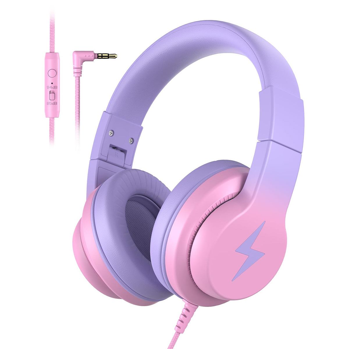 Candy Bila Wired Kids Headphones for School, Over-Ear for Boys Girls