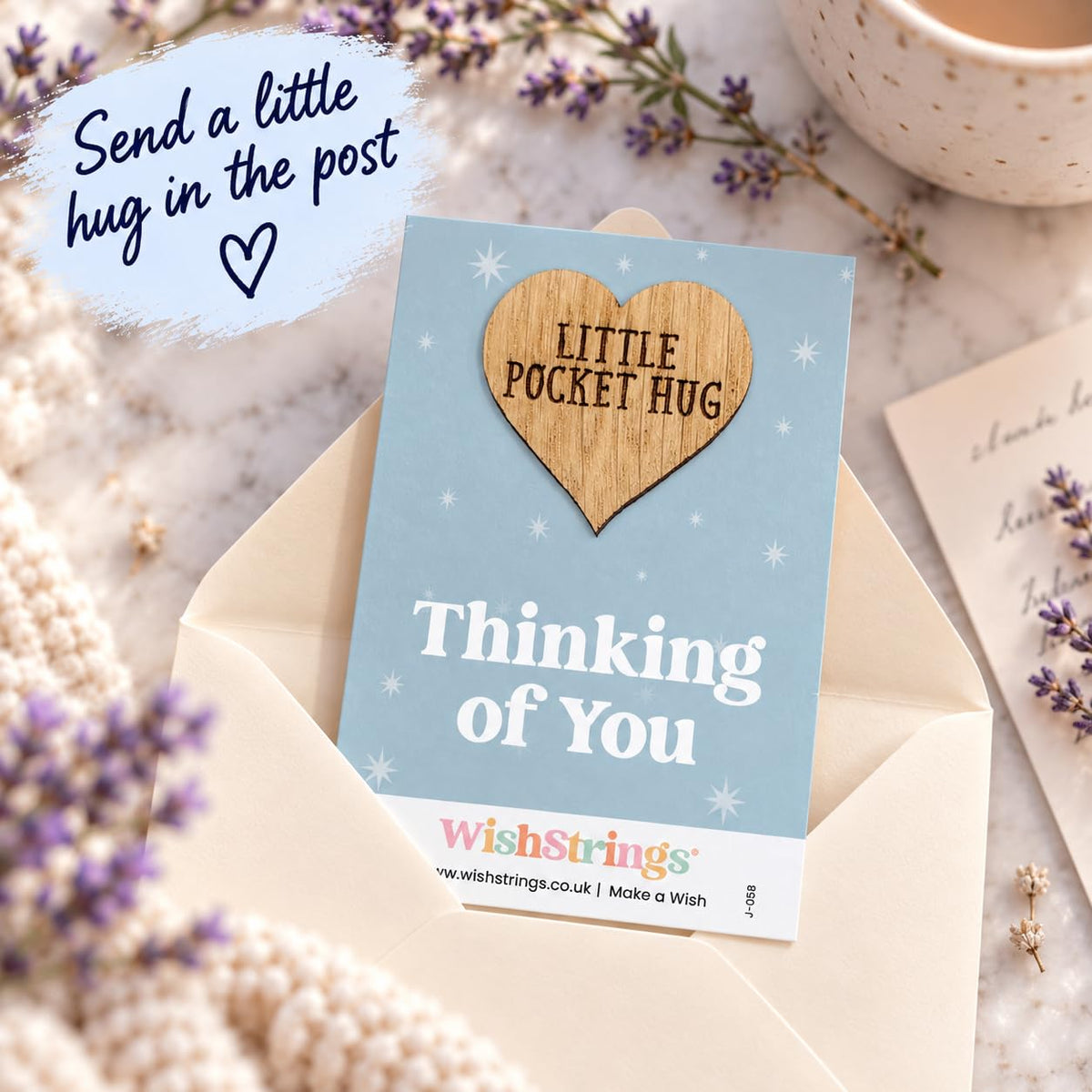 WishStrings Pocket Hug, Little Hug Gifts, Thinking of You Card