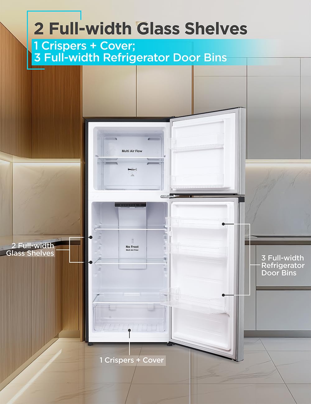 BLACK+DECKER 18.1 Cu. Ft. Top Mount Refrigerator with Ice Maker, BR1810HIMB